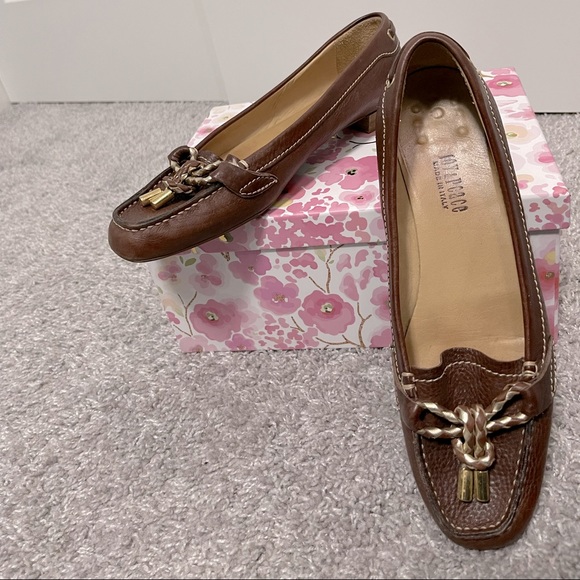 4๐๐๐$50 Italian leather loafers size38 - Picture 2 of 3